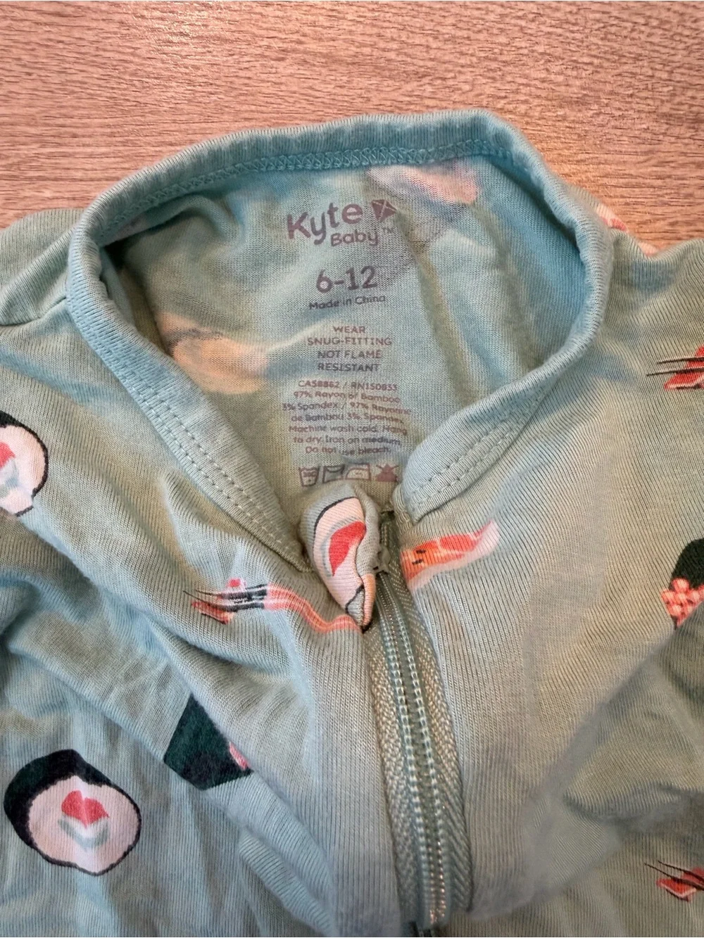 Kyte BABY Sushi Print Footed One-Piece Pajamas